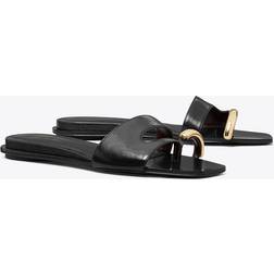 Tory Burch Pierced Slide - Perfect Black/Gold
