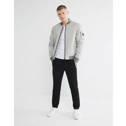 River Island Textured Smart Joggers - Black