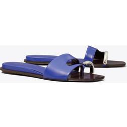 Tory Burch Pierced Slide - Ultra Marine Blue/Silver