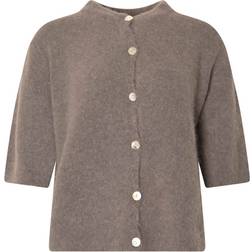 Noella Kae SS Knit Cardigan - Coffee