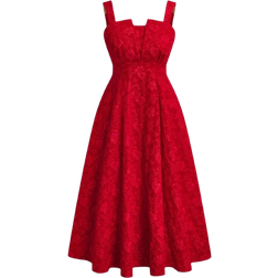 Shein Plus Elegant Sleeveless Textured Cami Midi Dress