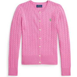 Polo Ralph Lauren Big Girls Mini-Cable Cotton Cardigan - Pink