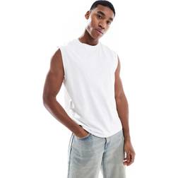 Bershka Vitt Linne I Arbetarstil - Vit/A