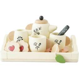 Le Toy Van Wooden Tea Set & Tray 12 Piece