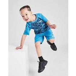 Under Armour Tech Camo T-Shirt Shorts Set Children - Blue