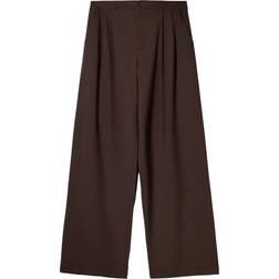 Bershka Figursydda Byxor Med Vida Ben - Bruna
