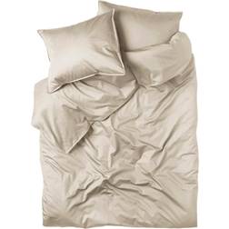 Willow Bäddset Vide Satin 220 x 210 cm Påslakan Beige (220x210cm)