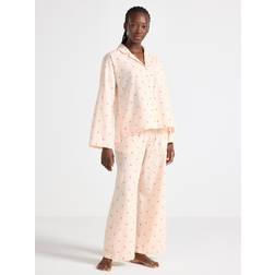 Lindex Pyjamahousut Lainekreppiä