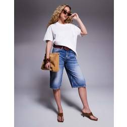 River Island Denim Jorts - Blå Mellemvask