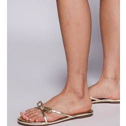 Simmi London Wide Fit Sandaler Med Sløjfedetalje - Char
