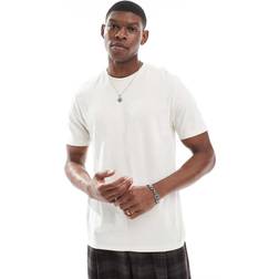 ASOS DESIGN Essentials T-shirt Med Rund Hals - Cremefarvet