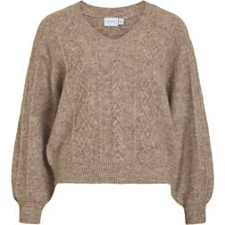 Vila V-neck Knitted Pullover
