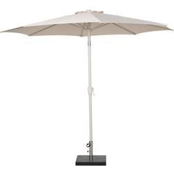 SunLife Parasol Ø300 cm Sandgrå Med Krank Og Tilt 300cm