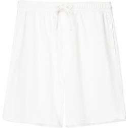 Bershka Vita Jersey-Shorts - Vit/A