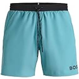 BOSS Logo Recycled Swim Shorts - Light Pastel Blue