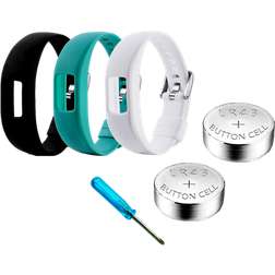Evermart Garmin Vivofit 4 Batterier Remme Skruetrækkersæt