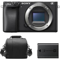 Sony A6400 Body Black Camera Bag NP-FW50 Battery