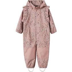 Name It Softshelldragt Meadow Fleece - Pale Mauve/Flower