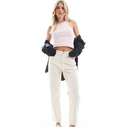 Pull&Bear Petite Jeans Med Hög Midja - Vit/A