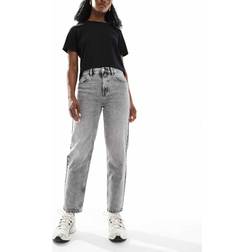 Pull&Bear High Rise Mom Jean - Washed Grey
