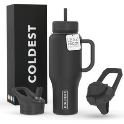Coldest Insulated Stealth Black Travel Mug 40fl oz