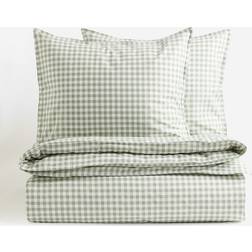 H&M Patterned Double/King Size Set Duvet Cover Green (200x200cm)