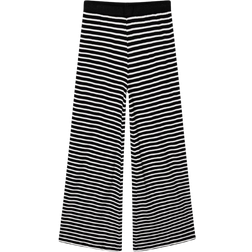 Mads Nørgaard Cotton Stripe Veran Pants - Brede Ben