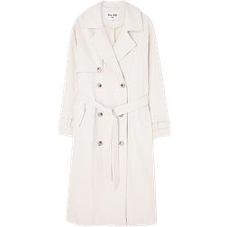 NA-KD Oversized Trenchcoat - Beige