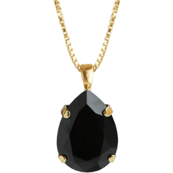 Caroline Svedbom Classic Drop Necklace Gold Jet