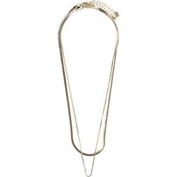 Pieces Two Chain Necklace - Gold