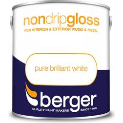 Berger Drip Gloss Pure Wood Paint Pure Brilliant White 2.5L