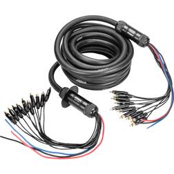 PRV Audio Snake 10RCA-30 Car 30 Ft Medusa Cable 10 RCA Channels + 3 Power 30ft