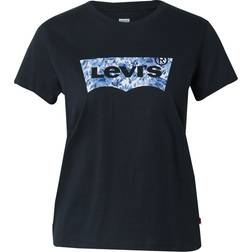 Levi's The Perfect Tee - Ophelia Floral Bw Fill Caviar/Black