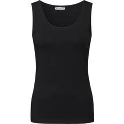 Street One Basic Top in Unifarbe - Schwarz