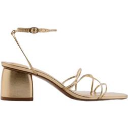 Mango Strappy Block Heel - Gold