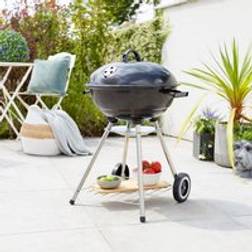 Dunelm Kettle Charcoal BBQ Black