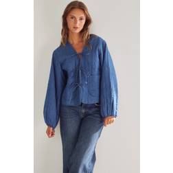 Noella Lori Jacket Calla Denim Print