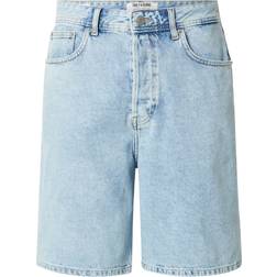 Only & Sons Mid Waist Loose Fit Shorts Light Blue Wash