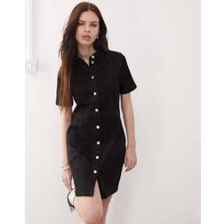 Noisy May Denim Kort Kjole - Sort