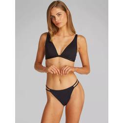 Calvin Klein Triangle Bikini Top - Black