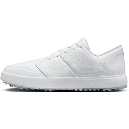 Jordan Nike Air 1 NU Retro G Golf Shoes - White/Pure Platinum/Blue Tint