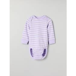 Polarn O. Pyret Striped Babygrow - Purple