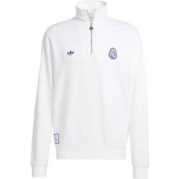 adidas Real Madrid Terrace Icons Half Zip Sweatshirt XL