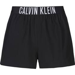 Calvin Klein Badshorts Dam Kort Täckningsbotten - Svart