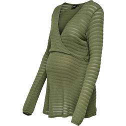 Only Maternity Shirts OLMelicia grøn