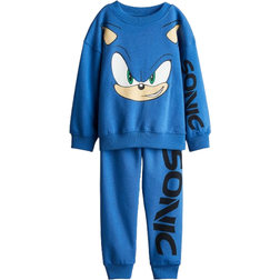 H&M Printed Sweatshirt Set - Blue
