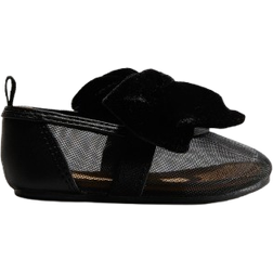 H&M Baby Black Velvet-bow Ballet Pumps