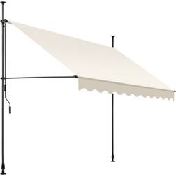 tectake Markise, Klemmmarkise 237x180cm