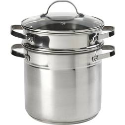 Denmark Stainless Steel 3 Piece 6 Quart Multi-Cooker with lid 1.5 gal