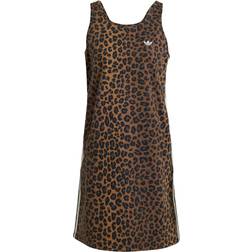 adidas Denimkjole Med Leopardprint - Multifarvet